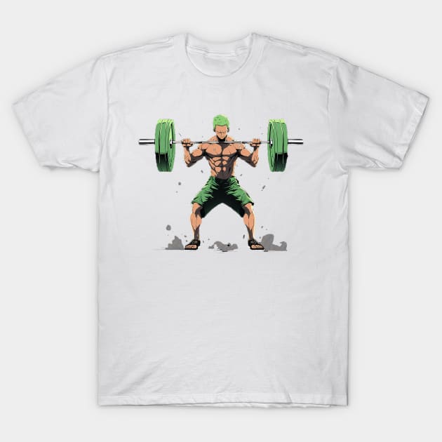 zoro lifting weights T-Shirt by enzo studios